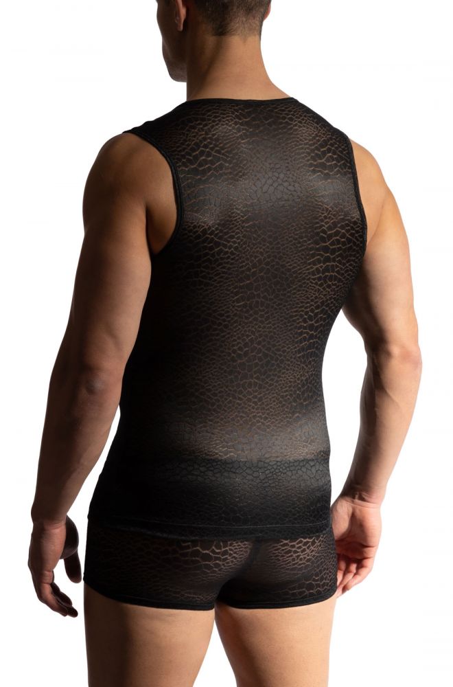 Manstore Snakeskin Lace Tank