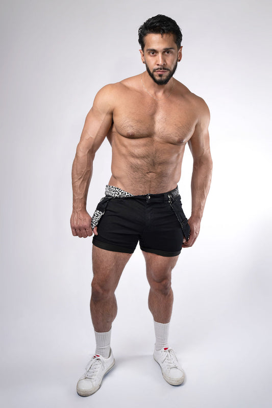 Tiger Horse Romey Black Denim Short