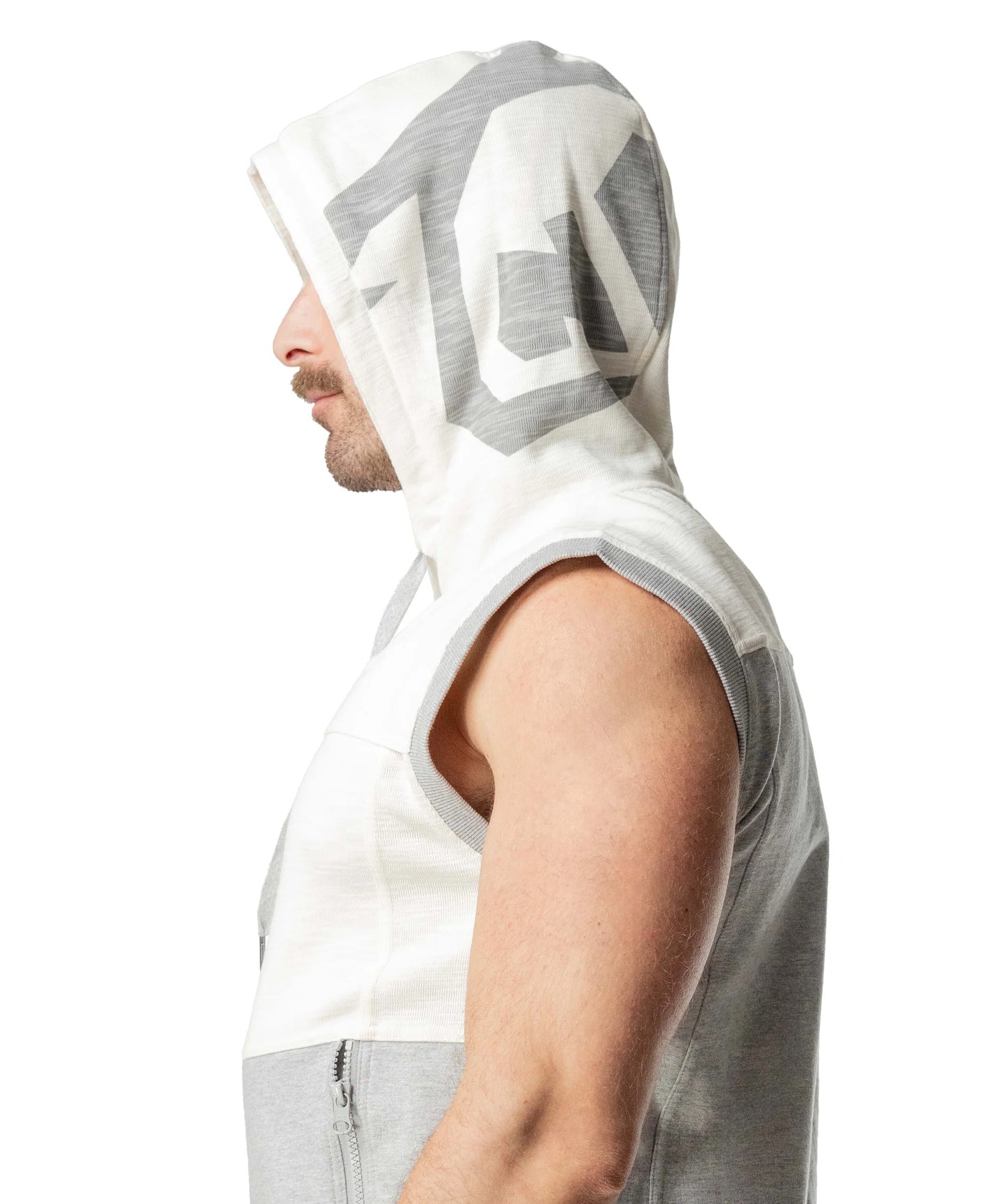 Nasty Pig Dual Sleeveless Hoodie Heather Grey