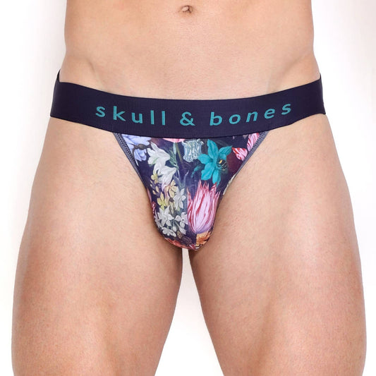 Skull & Bones Floral Jock