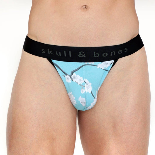 Skull & Bones Cherry Blossom Sky Thong