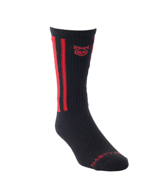 Nasty Pig Ignite Calf Sock - Vlack/Red OSFA