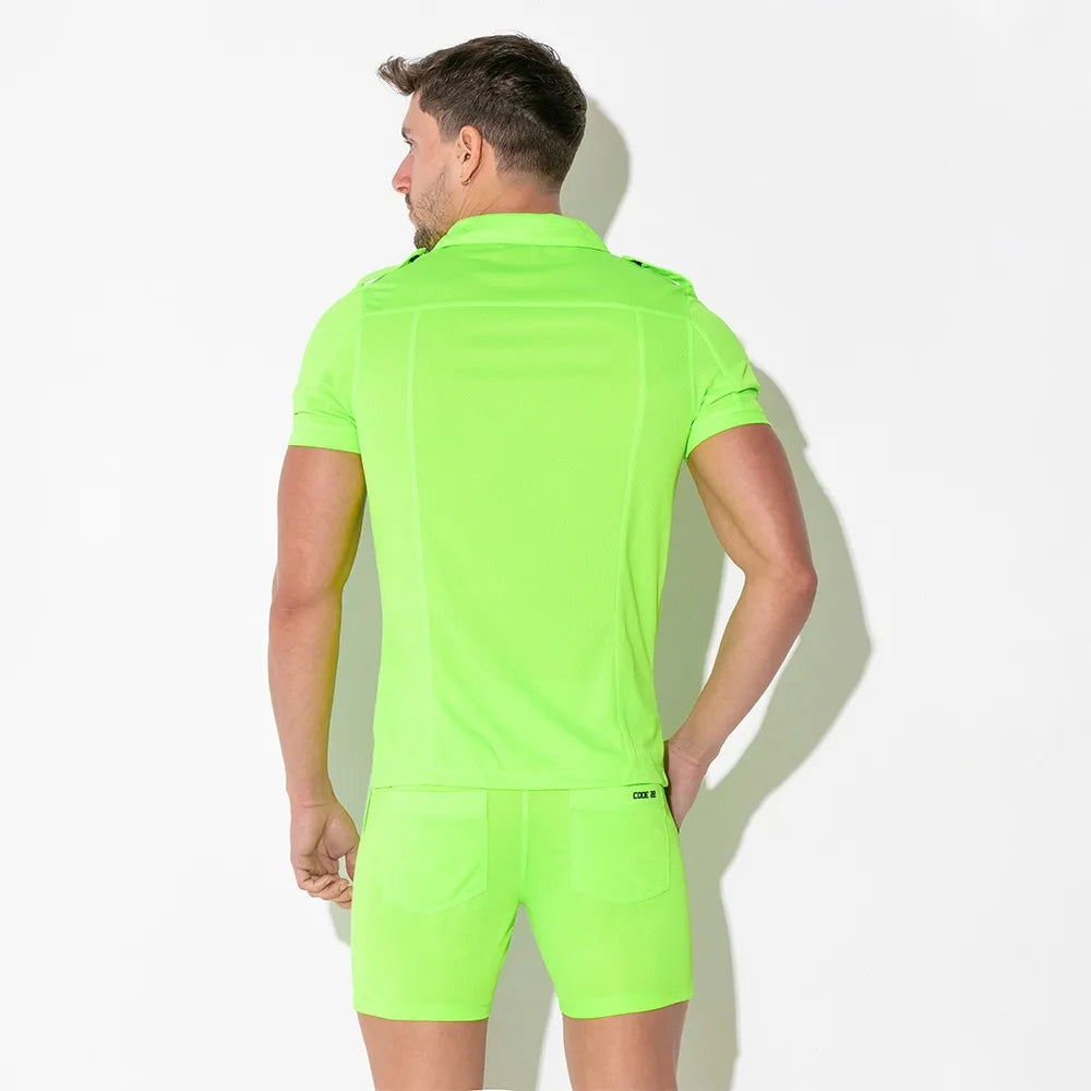 Code22 Vivid Button Up Tee