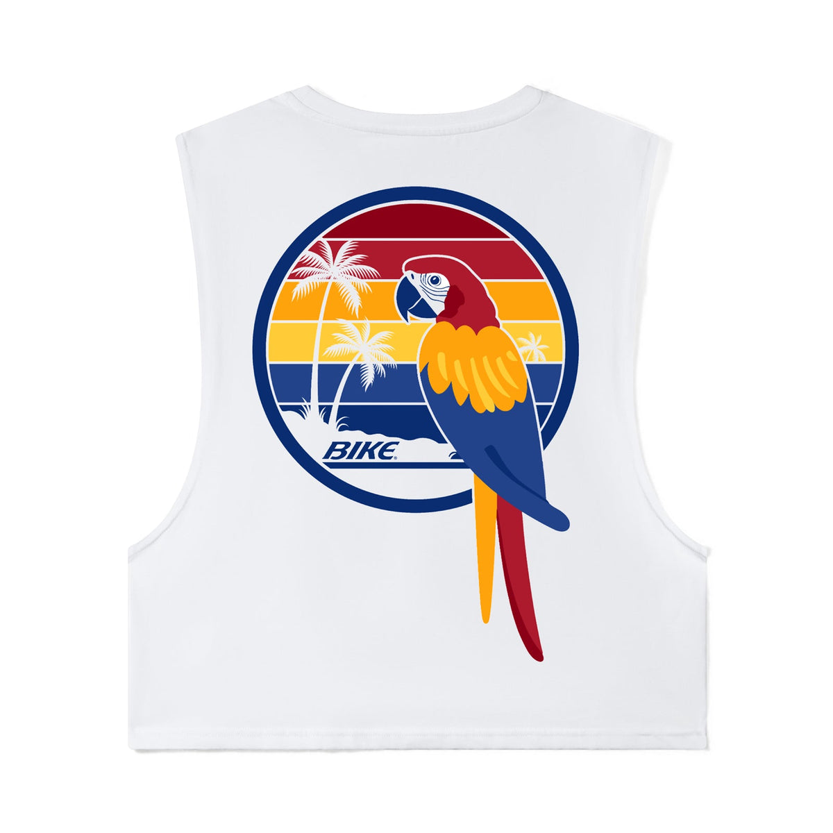 Bike Athletic Parrot Crop Tank