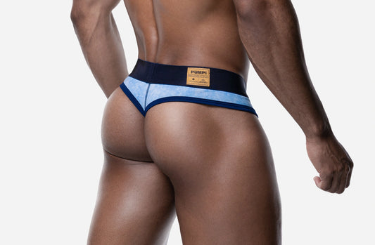 Pump! Bubble Blue Thong