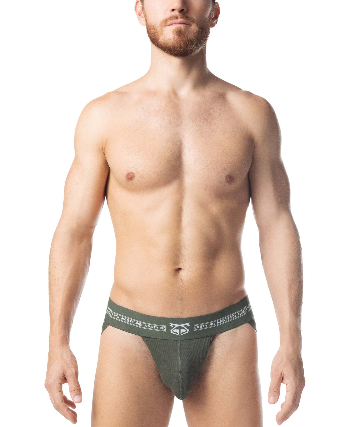 Nasty Pig Army Green/White Core Jock