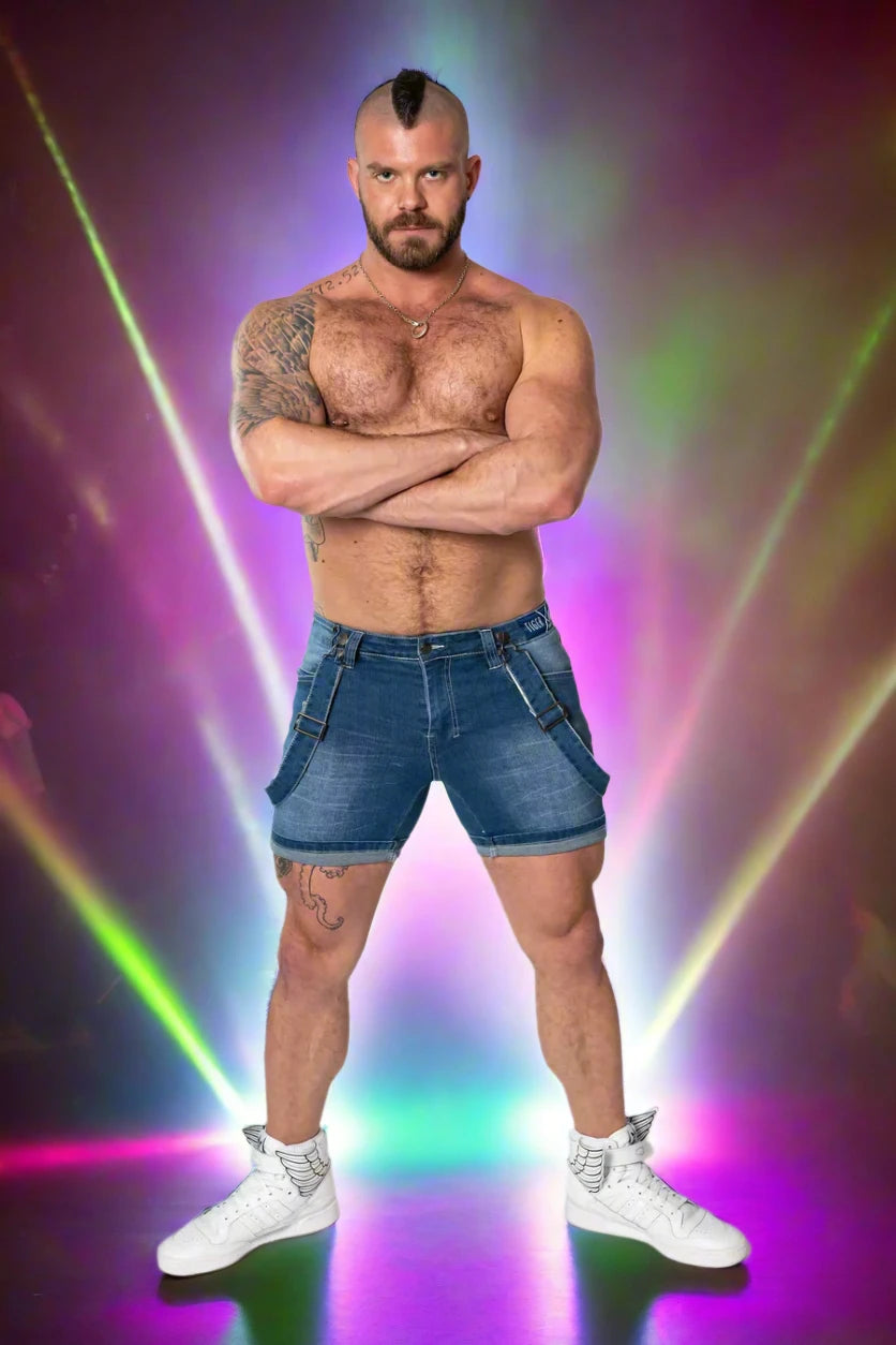 Tiger Horse Homar Suspender Shorts