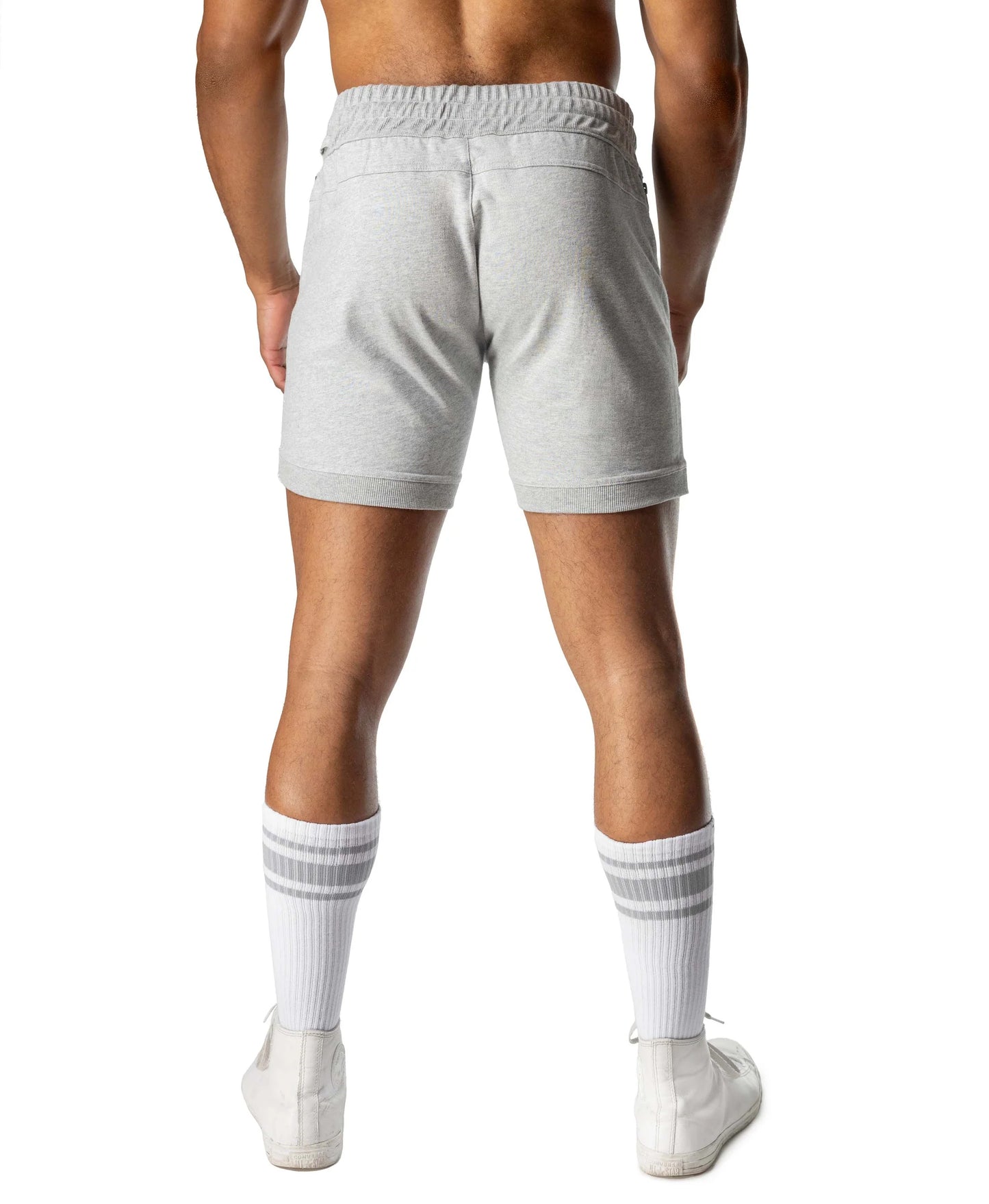 Nasty Pig Dual Rugby Short Heather Grey