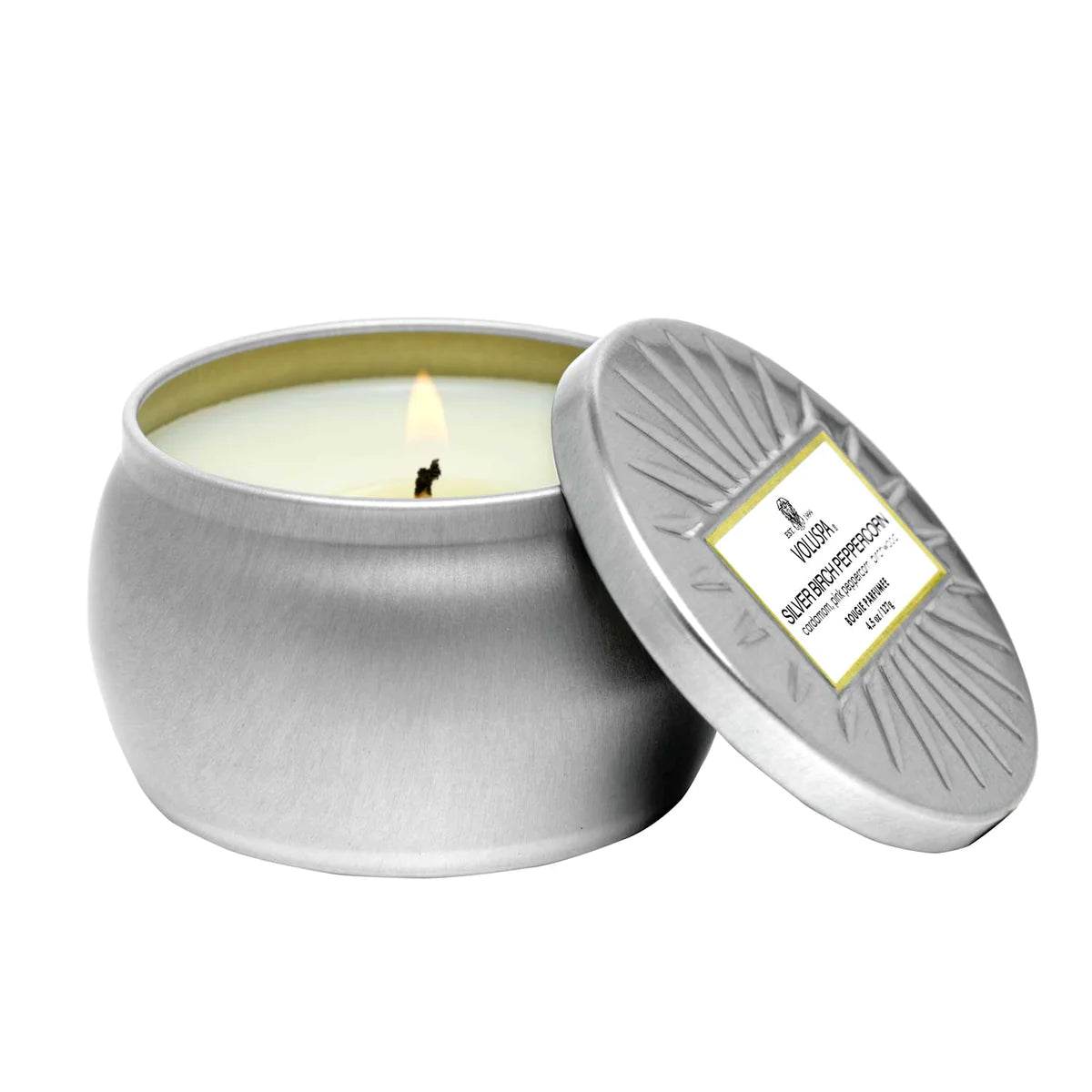 Voluspa Silver Birch Peppercorn Candles