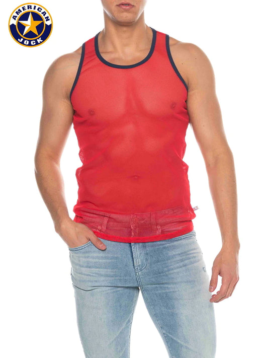 American Jock Physical Ed Mesh Tanks