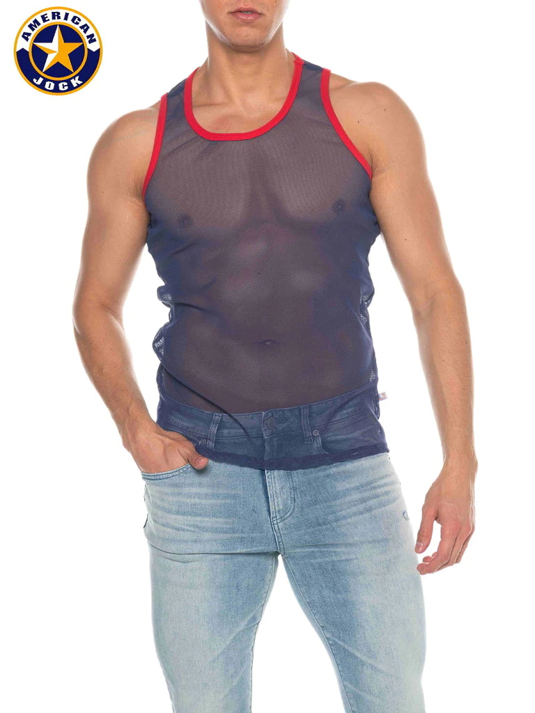 American Jock Physical Ed Mesh Tanks