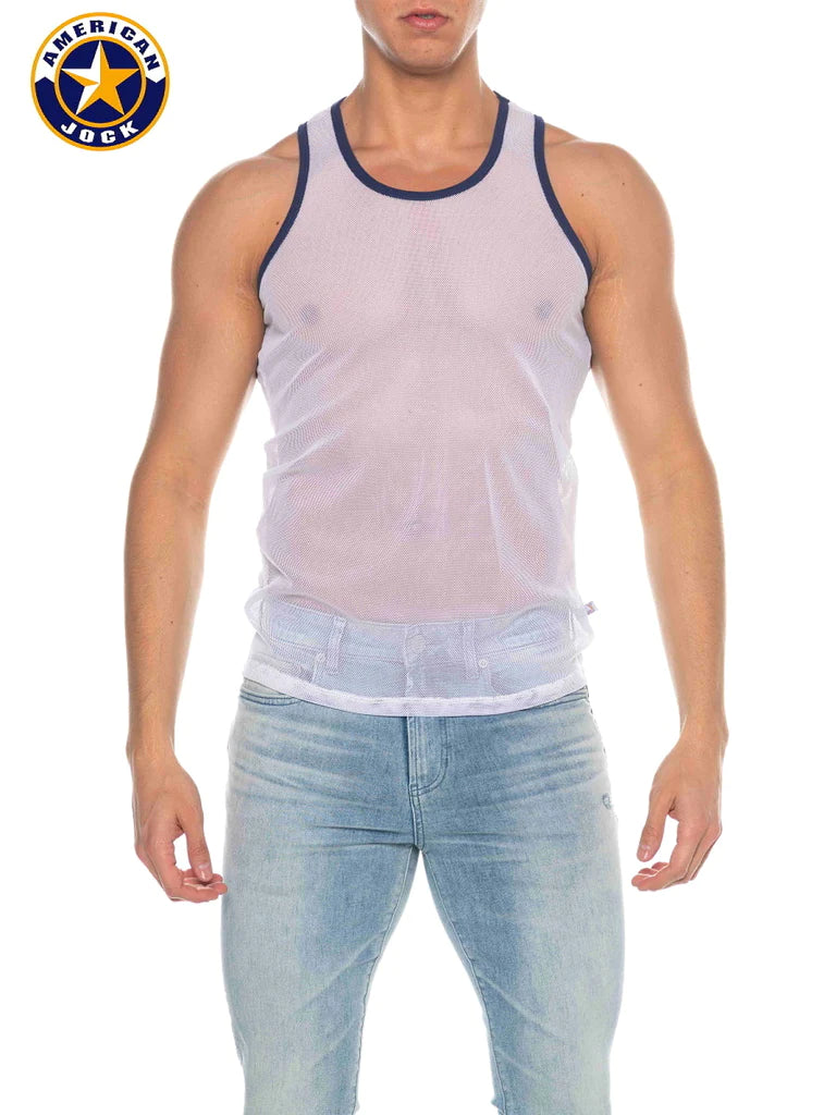 American Jock Physical Ed Mesh Tanks