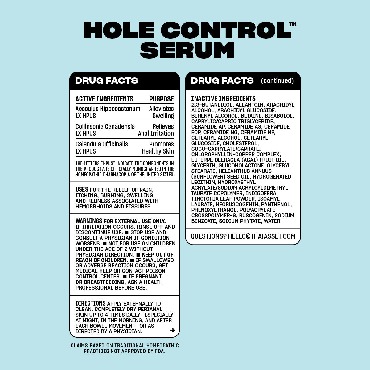 Asset* Hole Control Serum