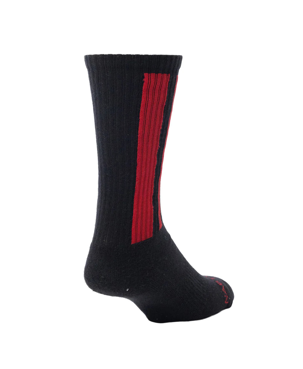Nasty Pig Ignite Calf Sock - Vlack/Red OSFA
