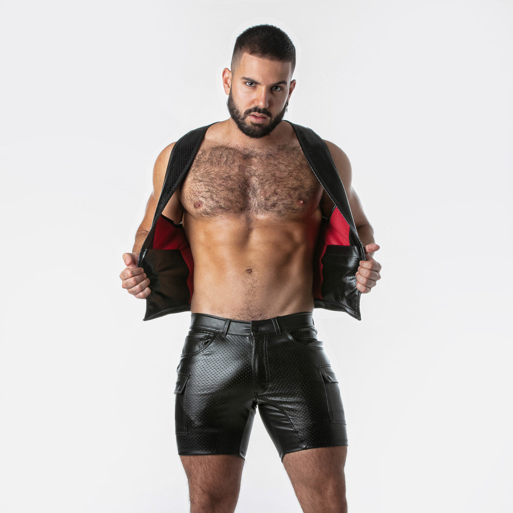 Locker Gear Leatherette Punch Hole Vest