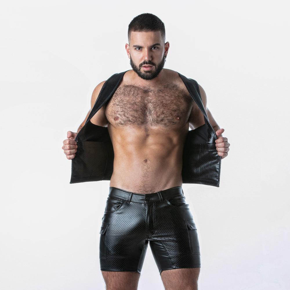 Locker Gear Leatherette Punch Hole Vest