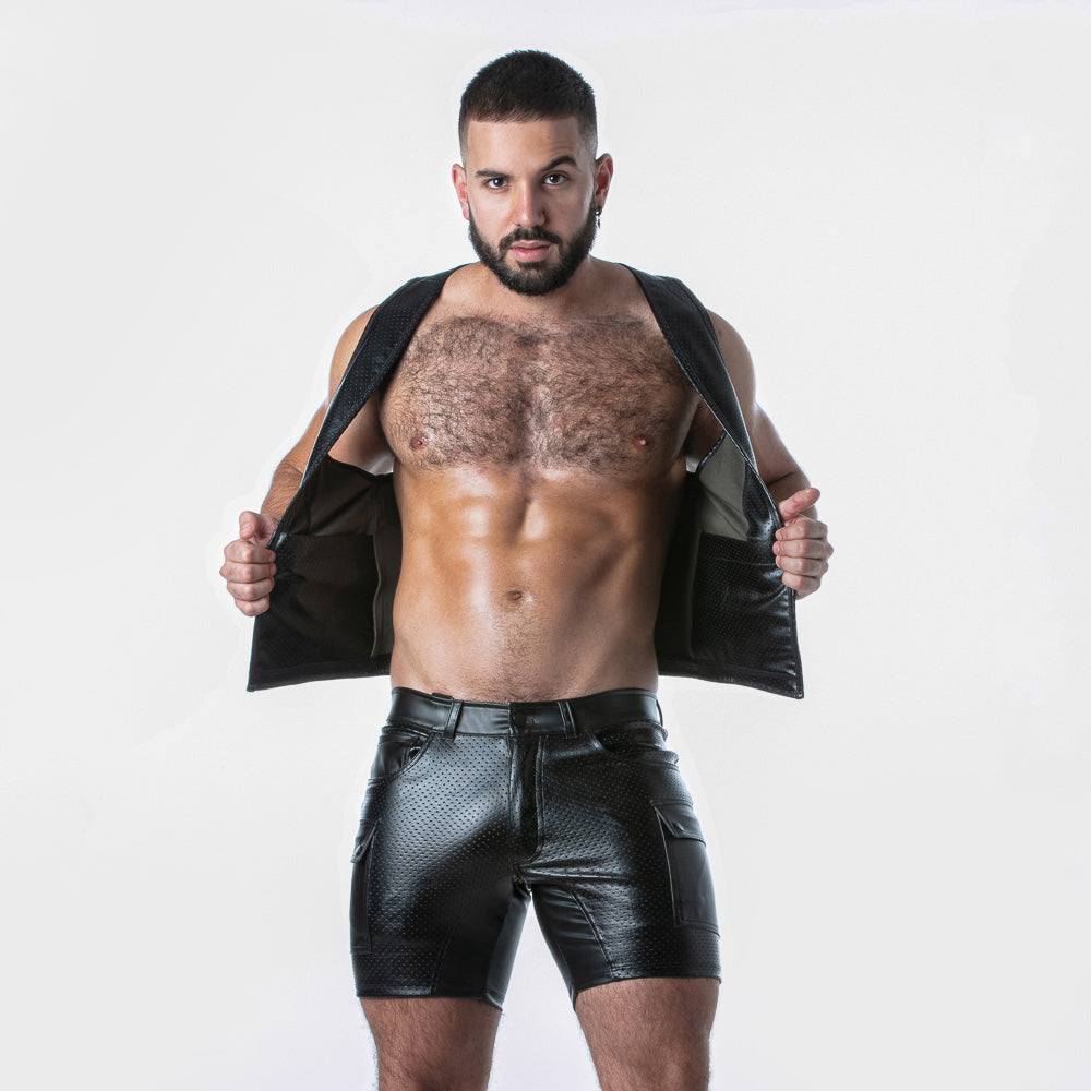 Locker Gear Leatherette Punch Hole Vest