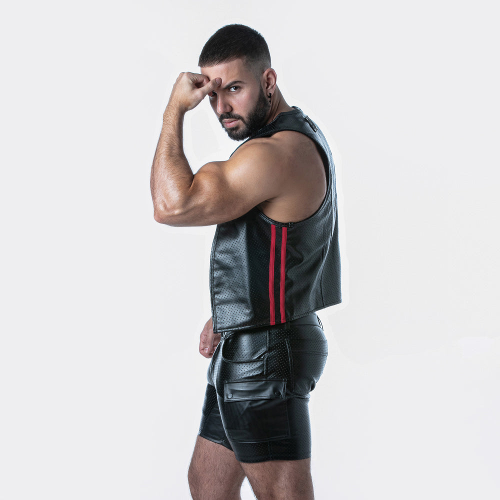 Locker Gear Leatherette Punch Hole Vest
