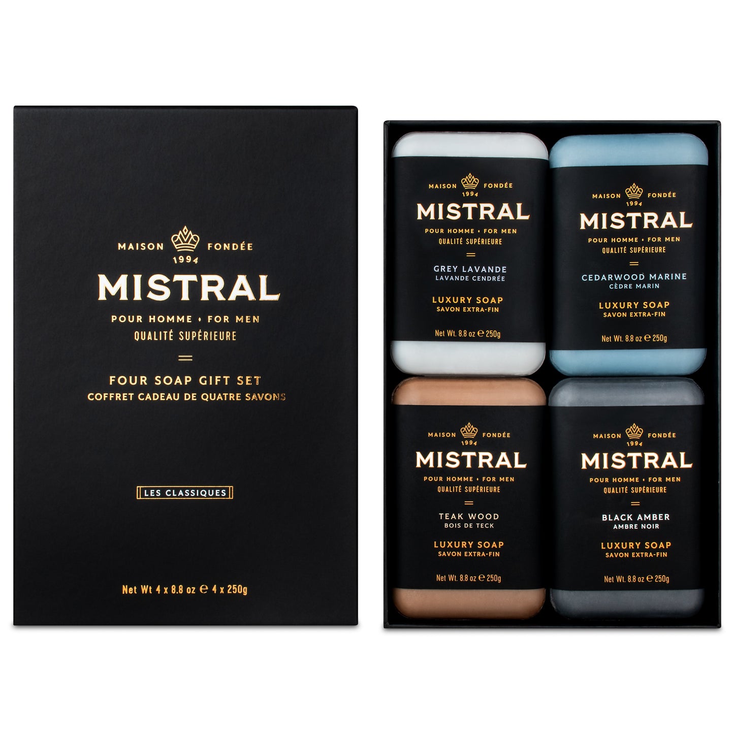 Mistral Les Classiques 4 Soap Gift Set