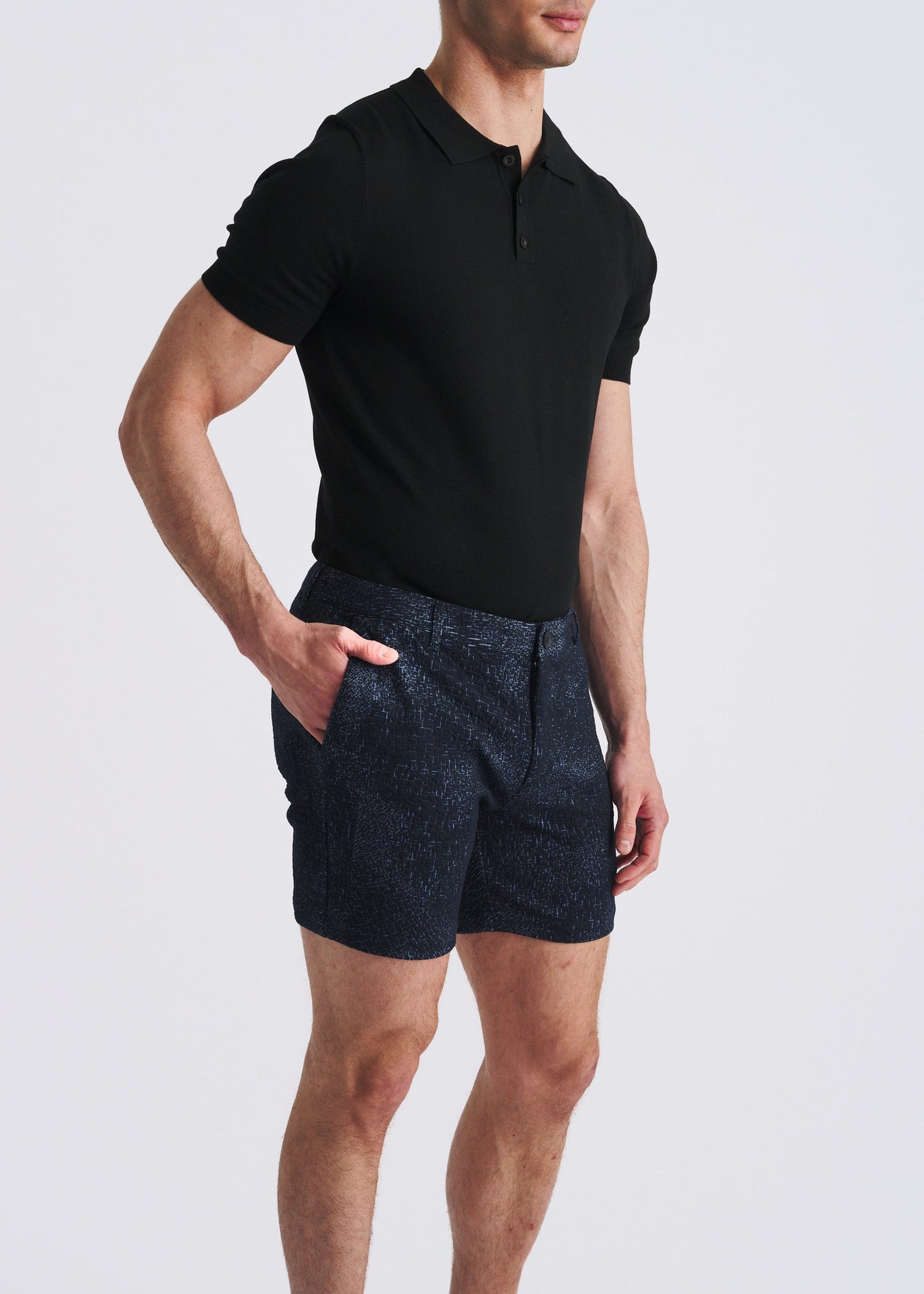Postmarc Abstract 6" Inseam Jacquard Knit Chino