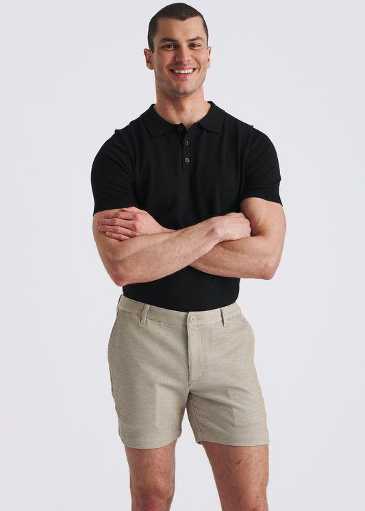 Postmarc Pinstripe 6" Inseam Knit Chino