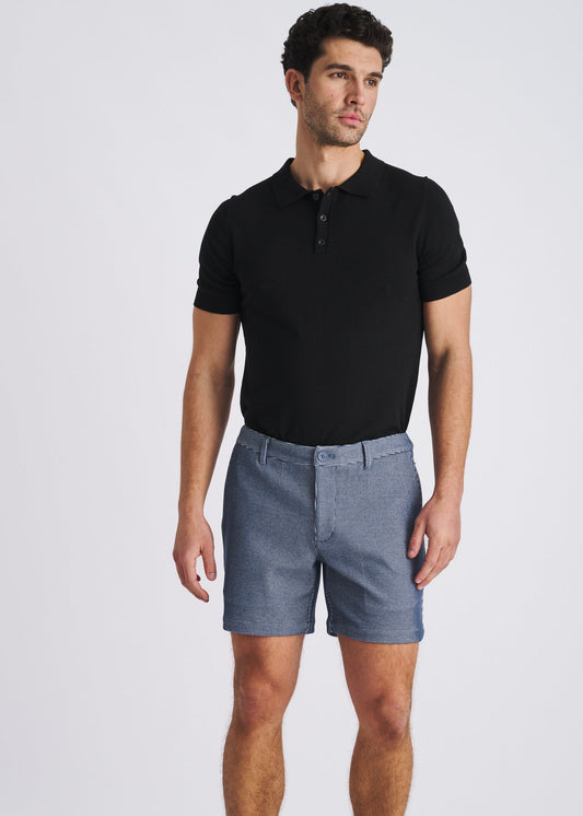 Postmarc Sky Pinstripe 6" Inseam Knit Chino