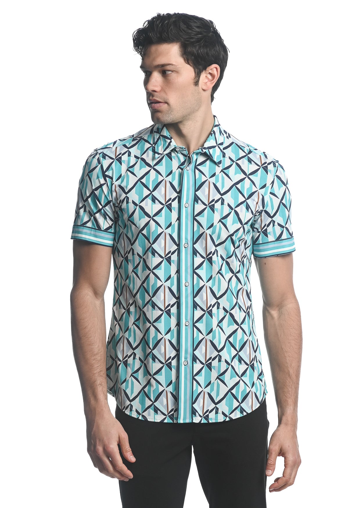 Post Marc Printed Short Sleeve Shirt