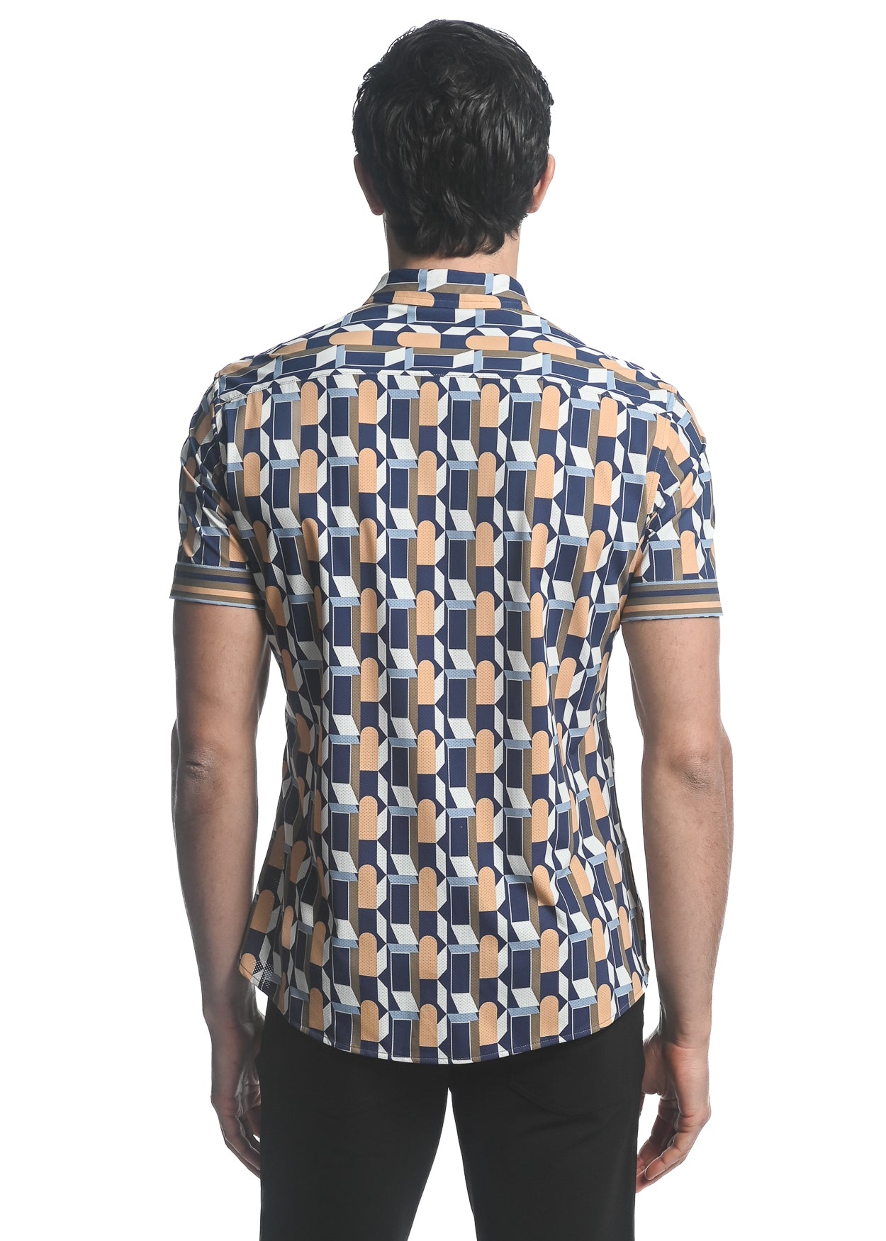 Post Marc Printed Short Sleeve Shirt