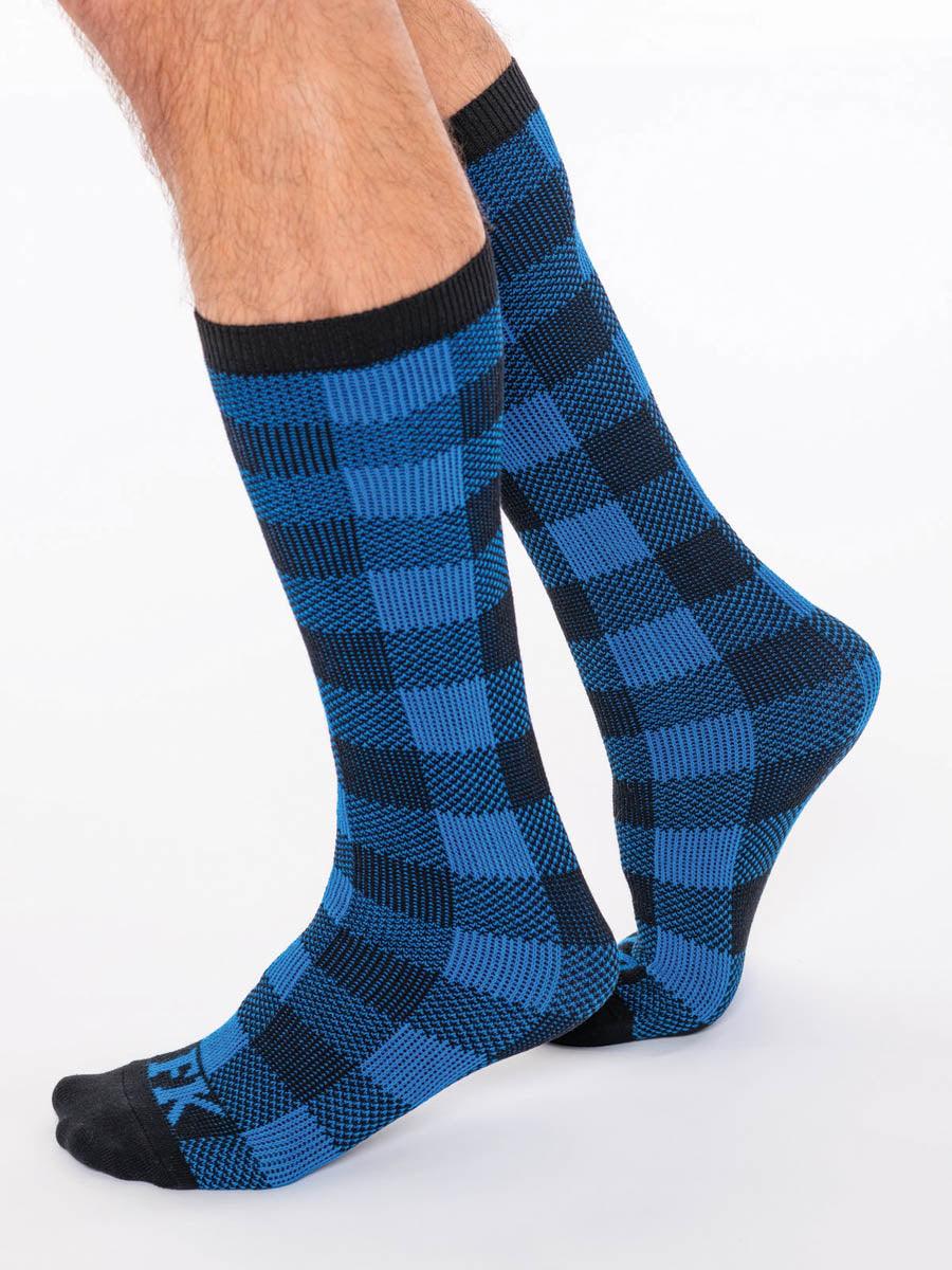 FK Sport High Calf Plaid Sock