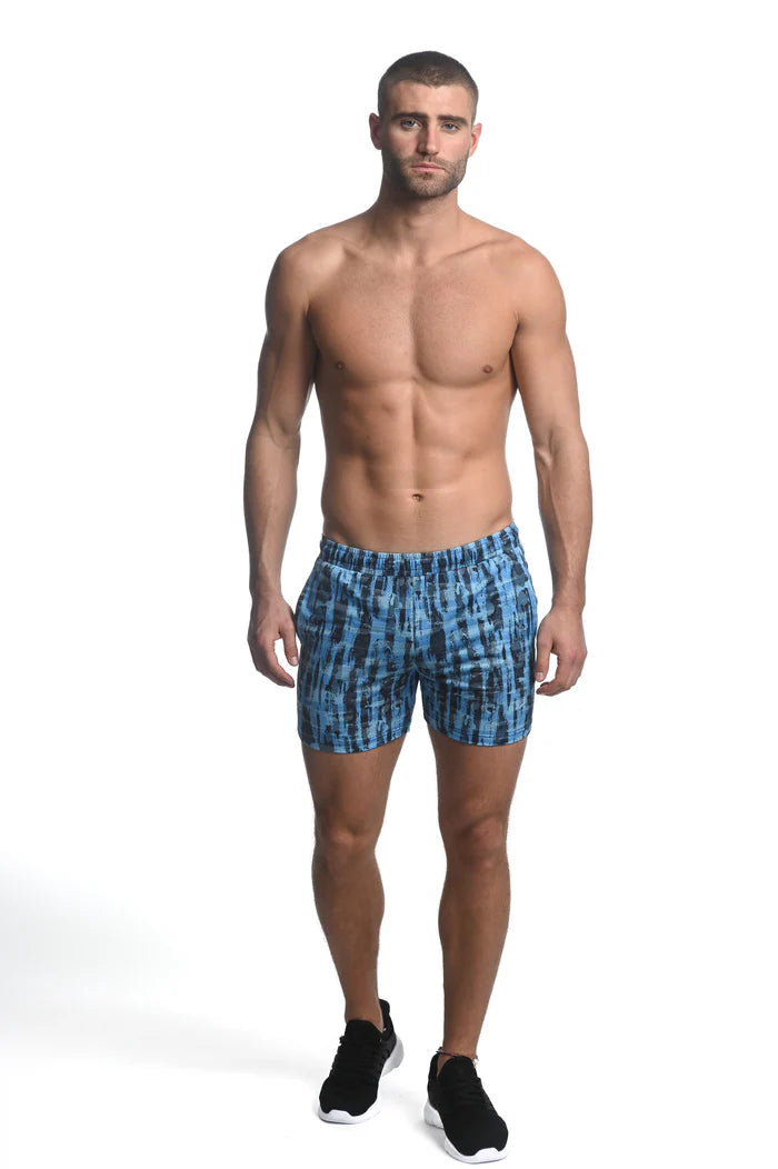 St33le Abstract Stretch Mesh Performance Short