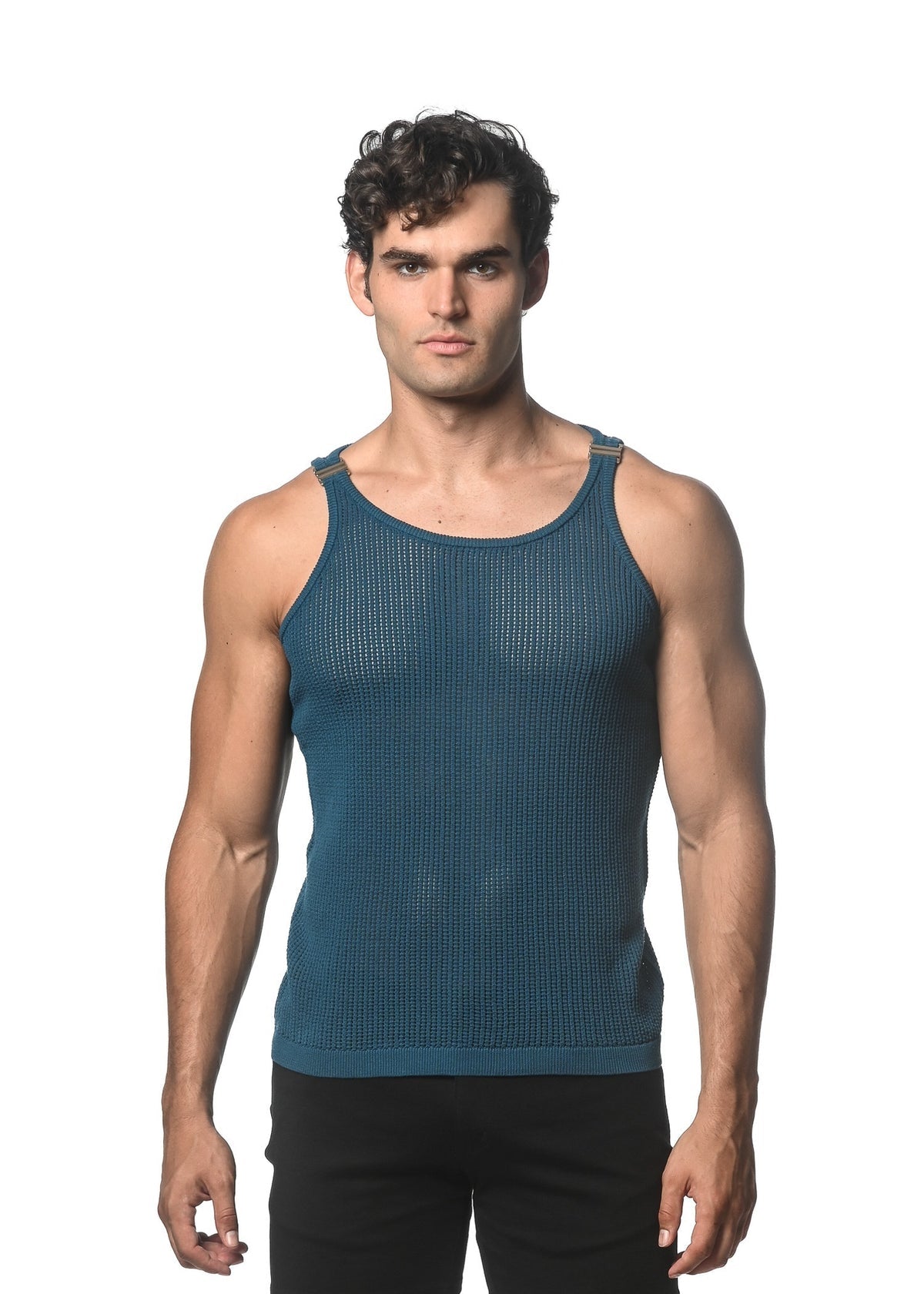 St33le Open Mesh Knitted Tanks