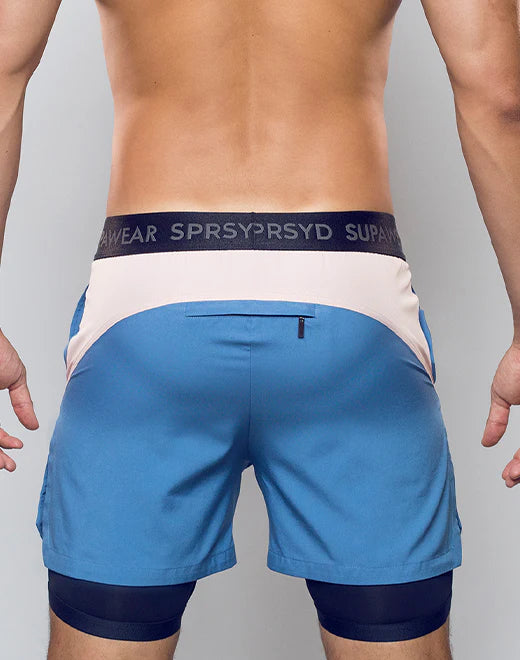 Supawear Colour Blocked Lined Shorts