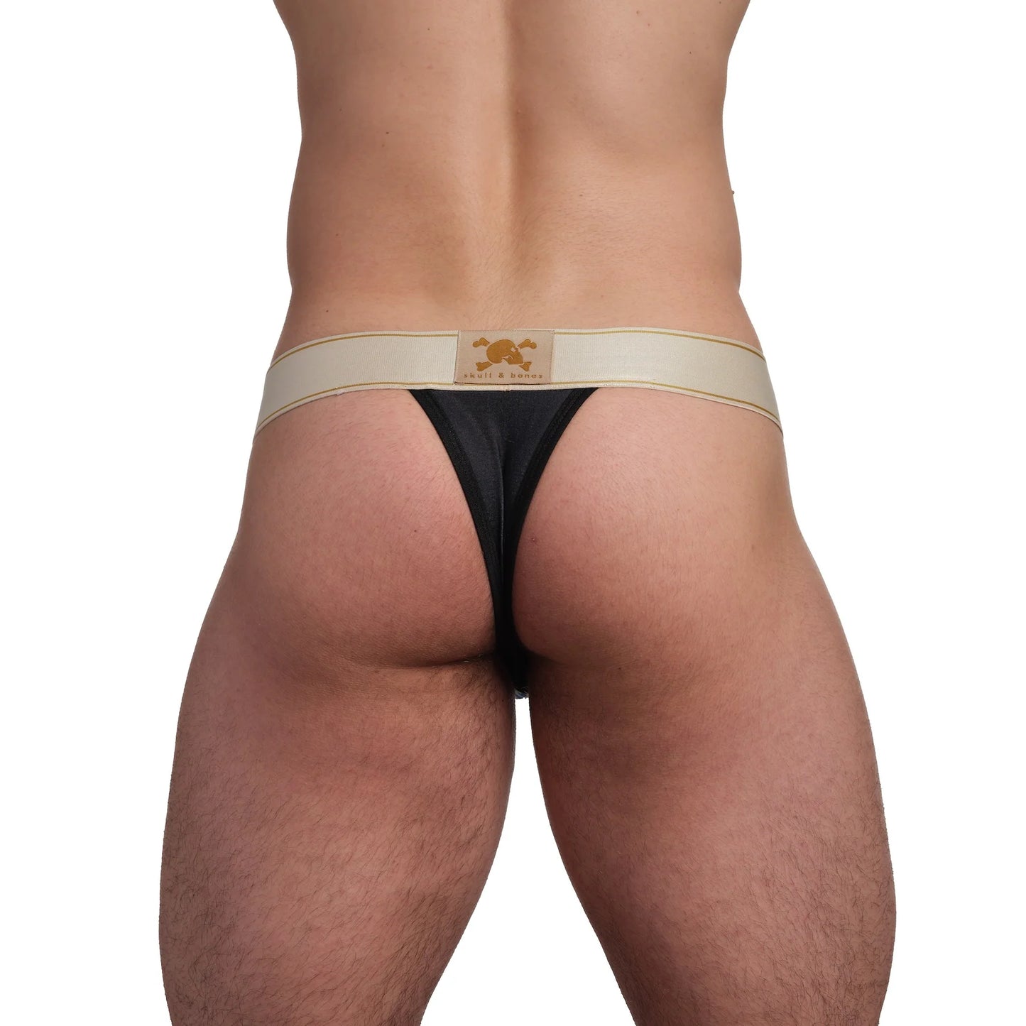 Skull & Bones Painted Floral Tiger Thong