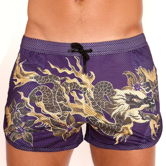 Skull & Bones Limited Edition Fire Breathing Dragon Mesh Short
