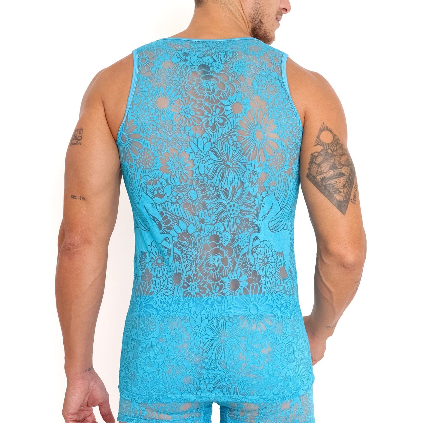 Skull & Bones Pegasus Cerullean Burnout Tank