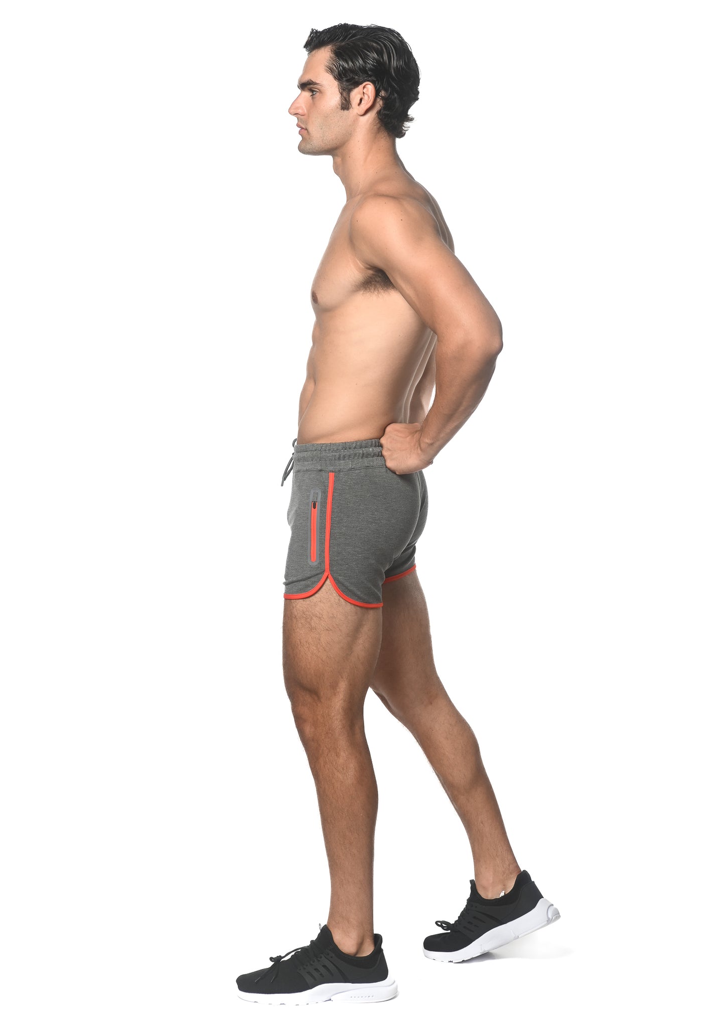 ST33LE Sprinter Gym Short w/ Contrast Zipper