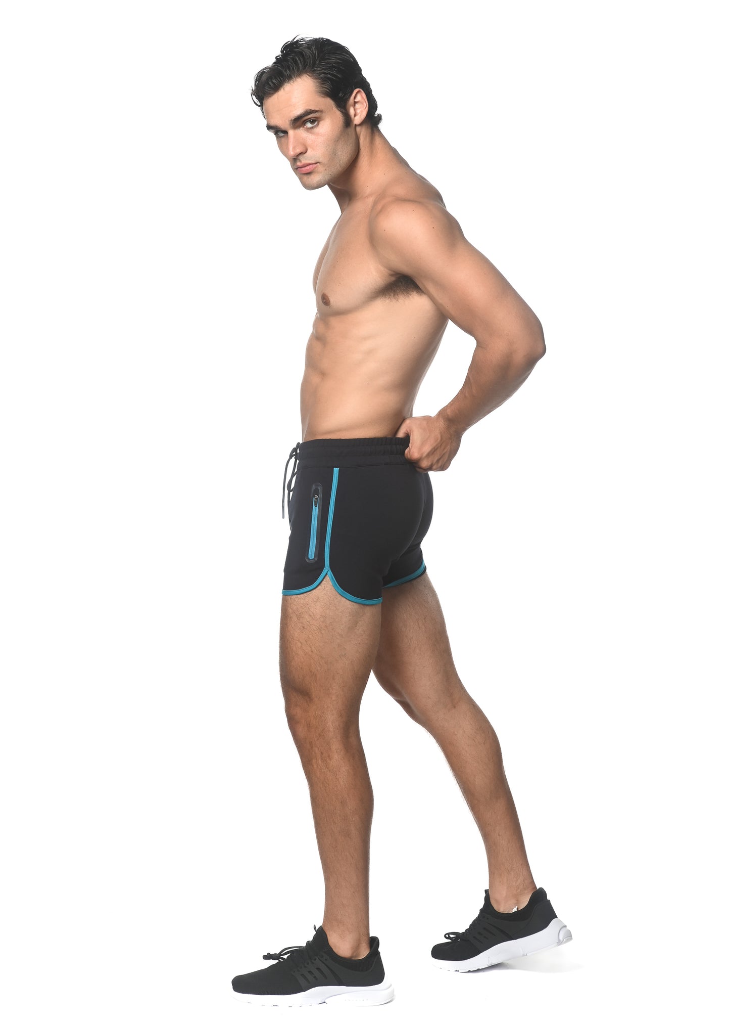 ST33LE Sprinter Gym Short w/ Contrast Zipper