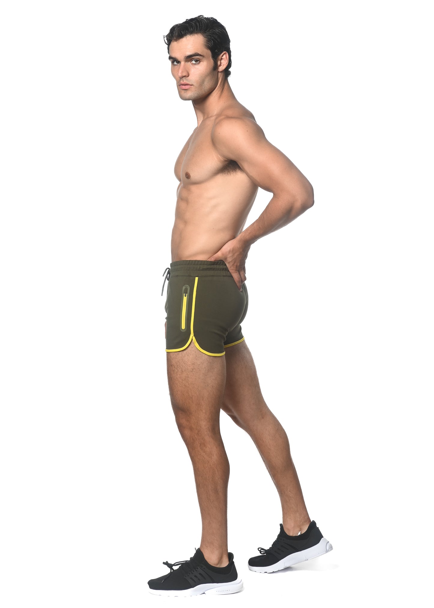 ST33LE Sprinter Gym Short w/ Contrast Zipper