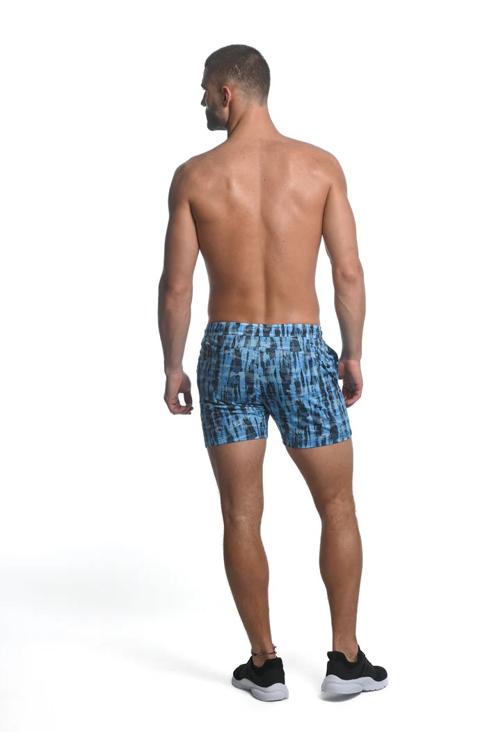 St33le Abstract Stretch Mesh Performance Short