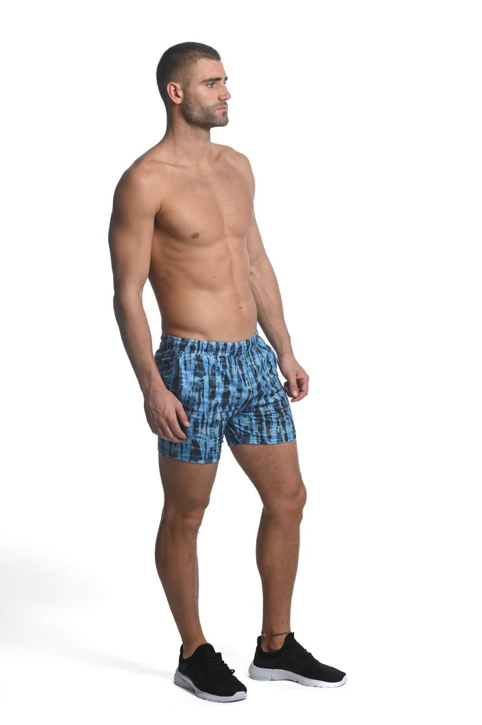 St33le Abstract Stretch Mesh Performance Short