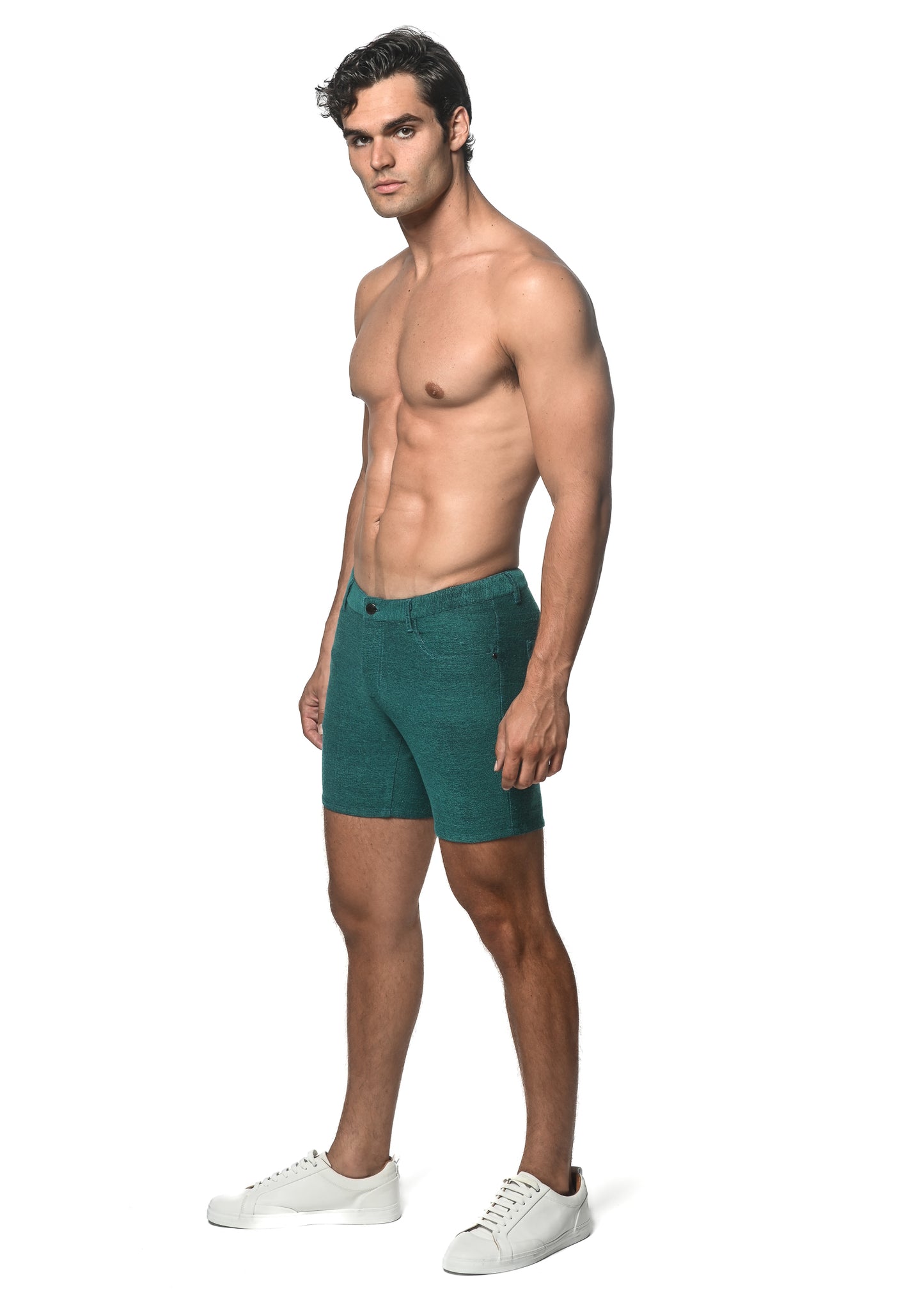 St33le Cabana Teal 5" Lookback Short