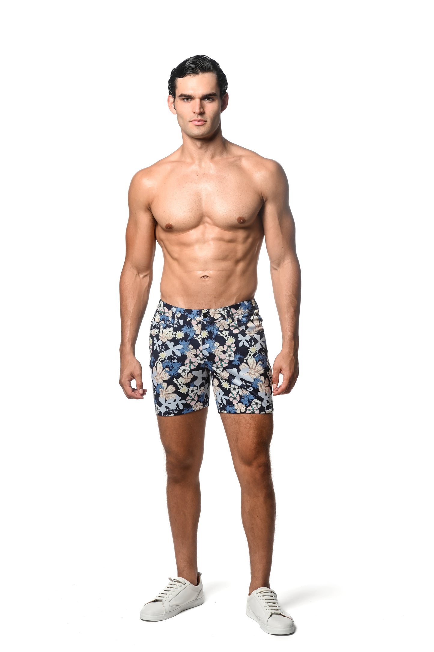 St33le Navy Butter Fleur 5" Short