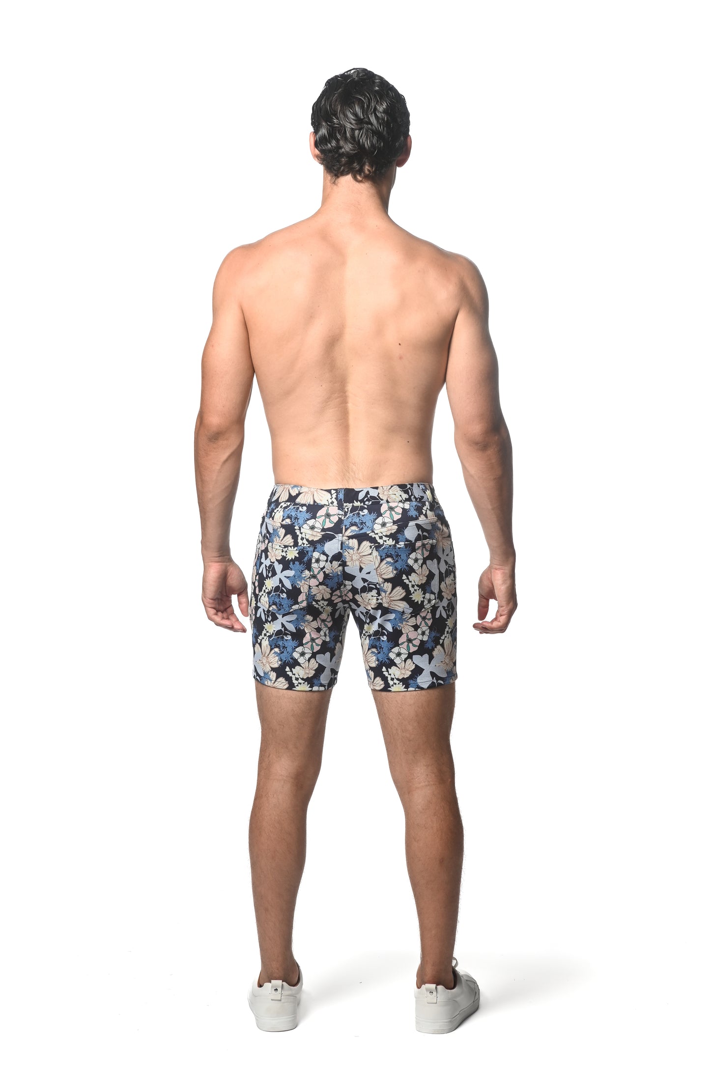 St33le Navy Butter Fleur 5" Short