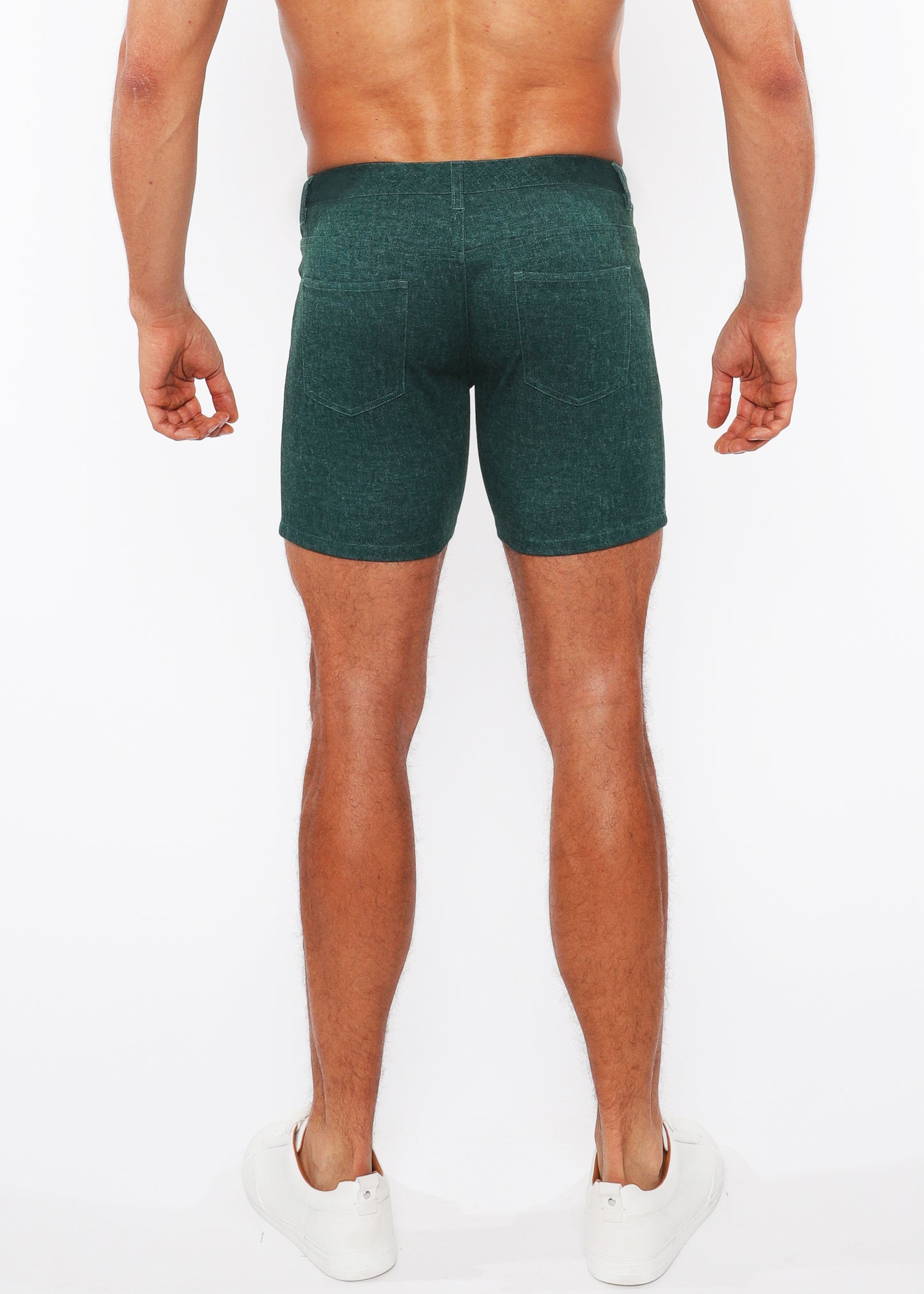 St33le Deep Pine Denim Knit Short