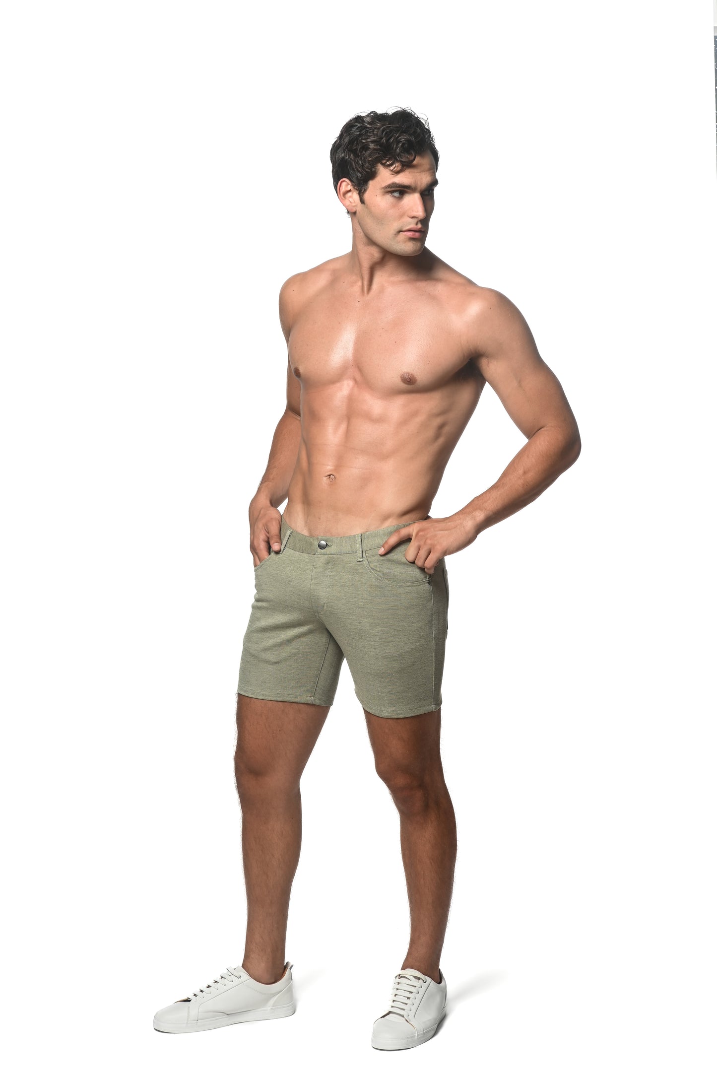 St33le Straw Knit 5" Shorts