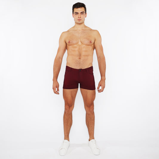 St33le Cranberry 3" Duo Tone Knit Short