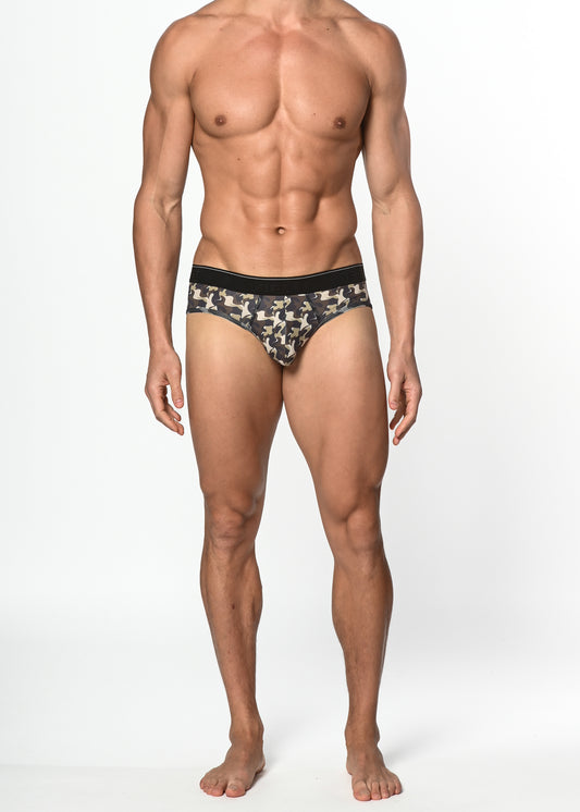 St33le Army/Sand Low Rise Brief