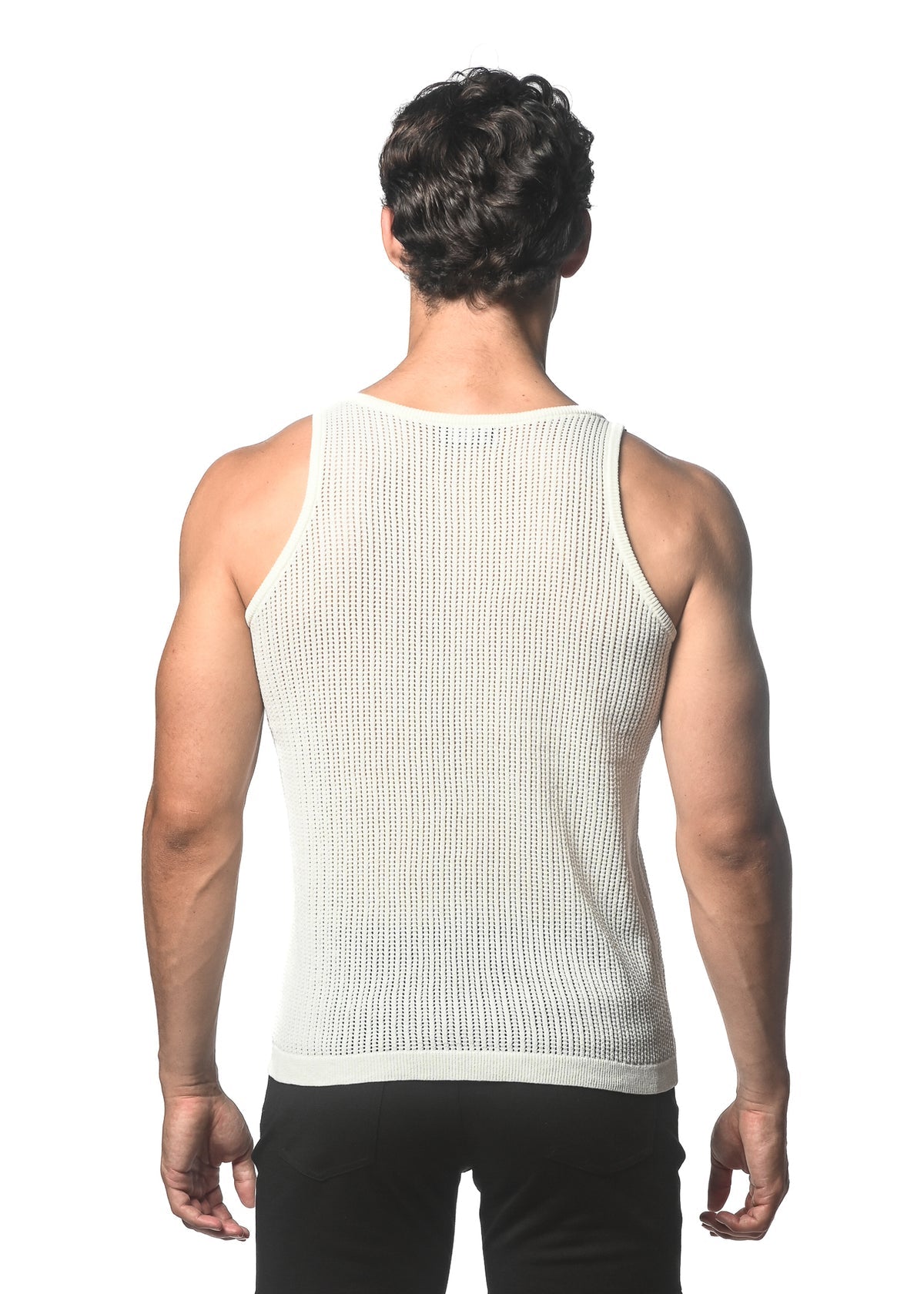 St33le Open Mesh Knitted Tanks