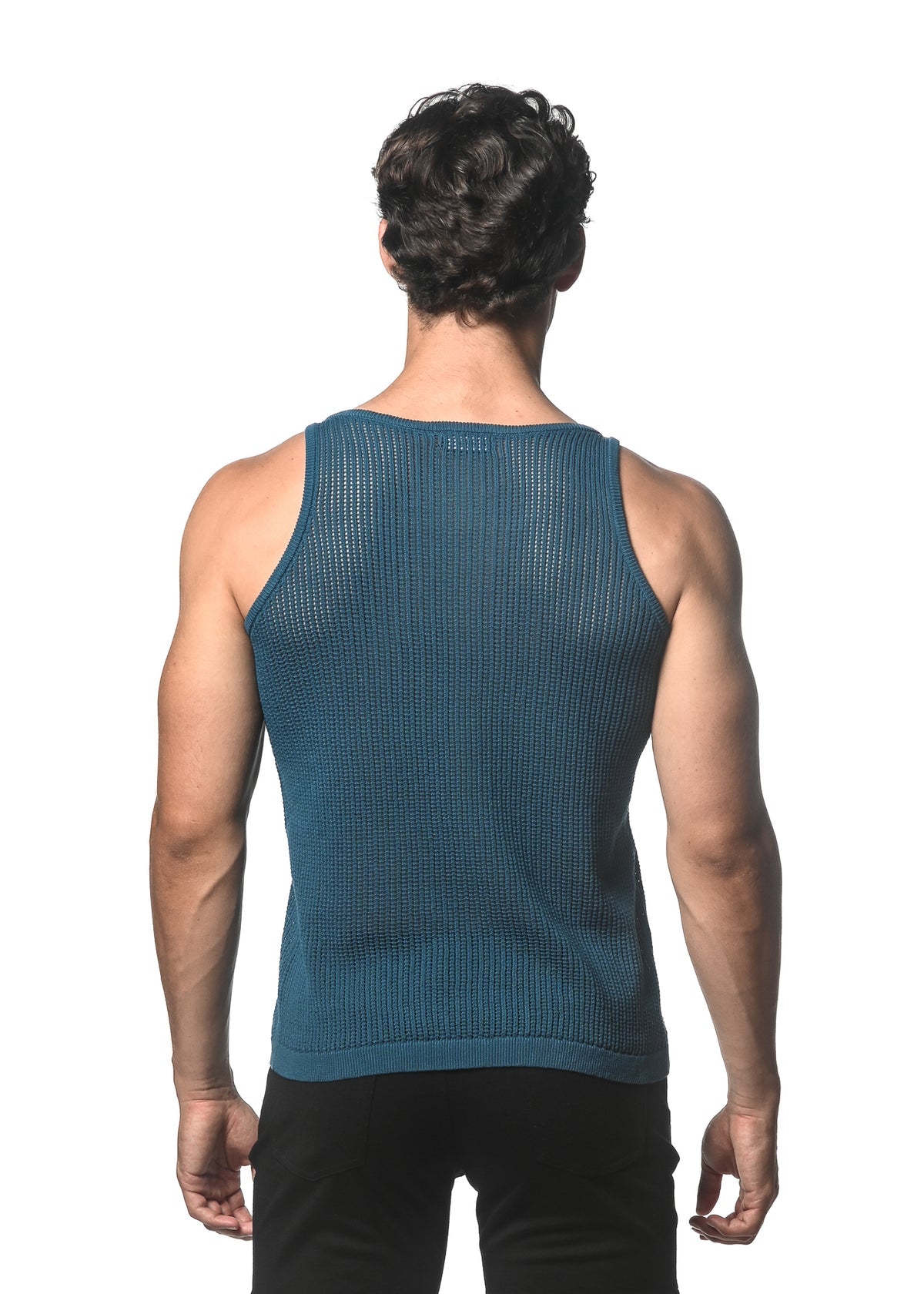 St33le Open Mesh Knitted Tanks