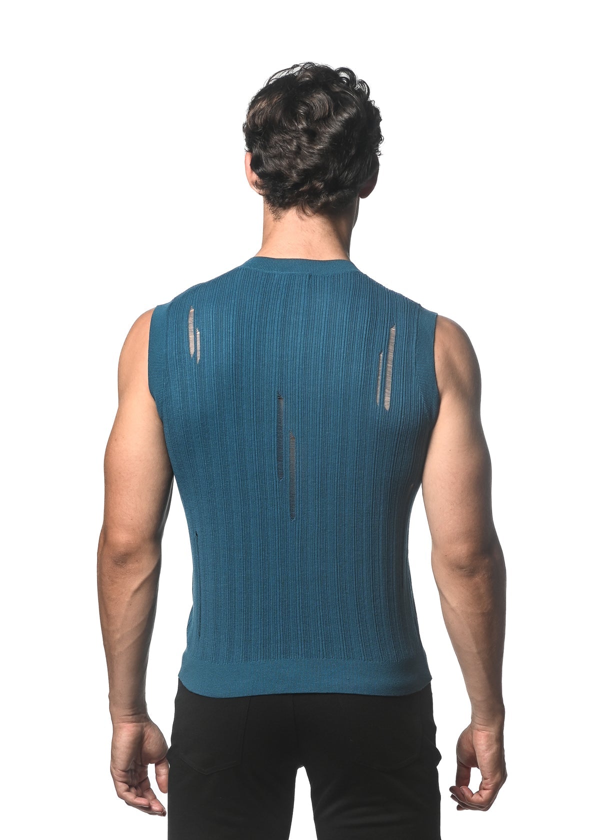St33le Distressed Knitted Tanks